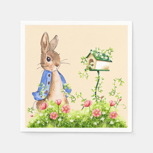 Peter the Rabbit in His Garden   Napkins (Front)