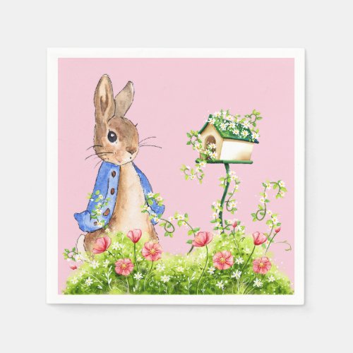 Peter the Rabbit in His Garden  Napkins