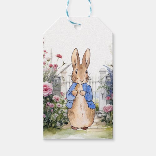 Peter the Rabbit in his garden No 2 Gift Tags