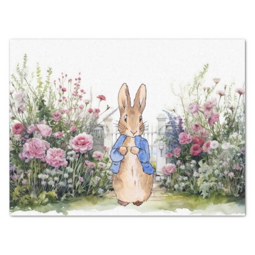 Peter the Rabbit in his garden No 2 Tissue Paper
