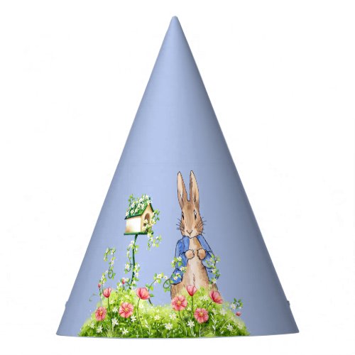 Peter the Rabbit in His Garden    Party Hat