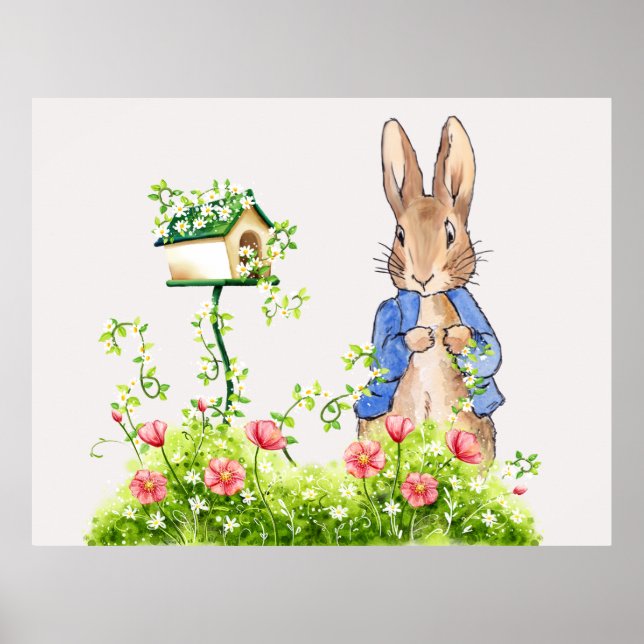 Peter the Rabbit in His Garden   Poster (Front)