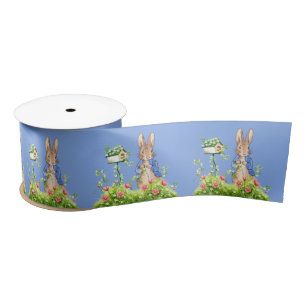 Peter the Rabbit in His Garden Satin Ribbon