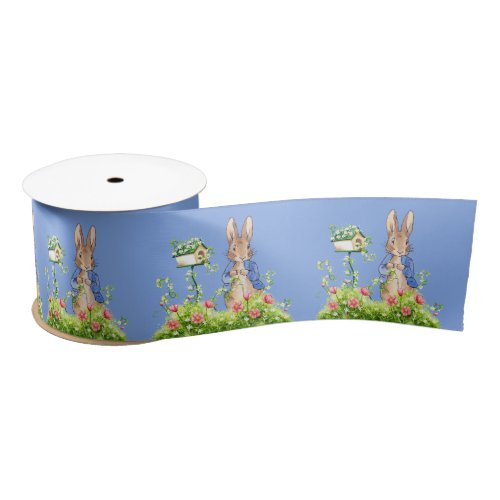 Peter the Rabbit in His Garden    Satin Ribbon