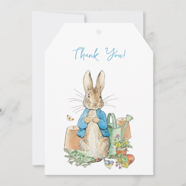 Peter the rabbit in his garden Thank you (Front)