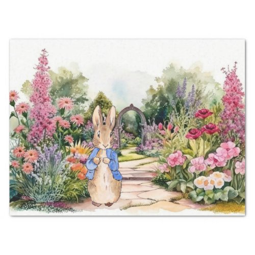 Peter the Rabbit in his garden Tissue Paper