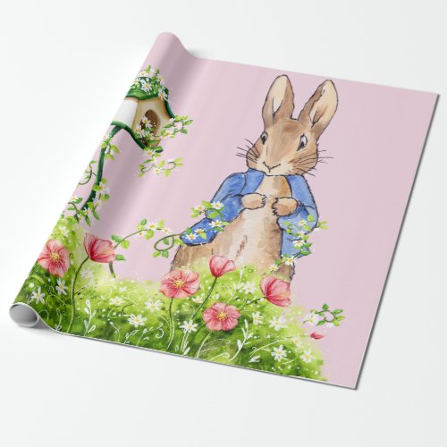 Peter the Rabbit in His Garden    Wrapping Paper