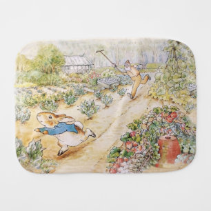 Peter the Rabbit in Mr Mc Gregor's Garden   Baby Burp Cloth