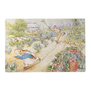 Peter the Rabbit in Mr Mc Gregor's Garden Placemat