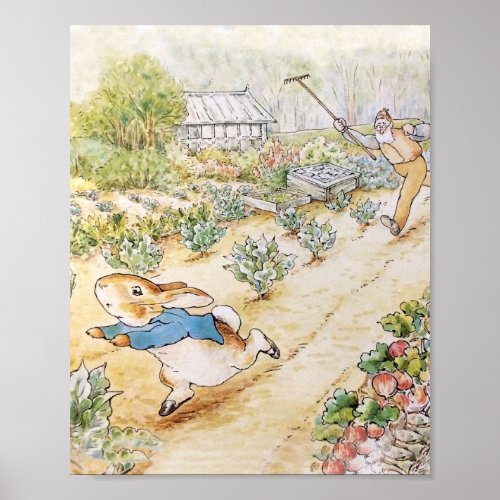 Peter the Rabbit in Mr Mc Gregors Garden       Poster