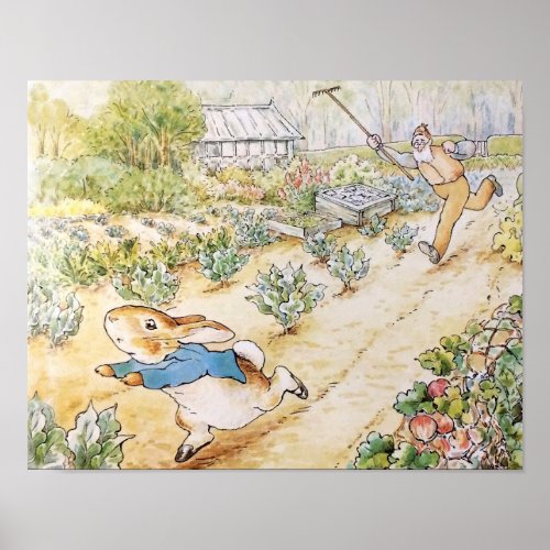 Peter the Rabbit in Mr Mc Gregors Garden    Poster