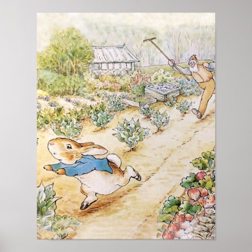 Peter the Rabbit in Mr Mc Gregors Garden       Poster