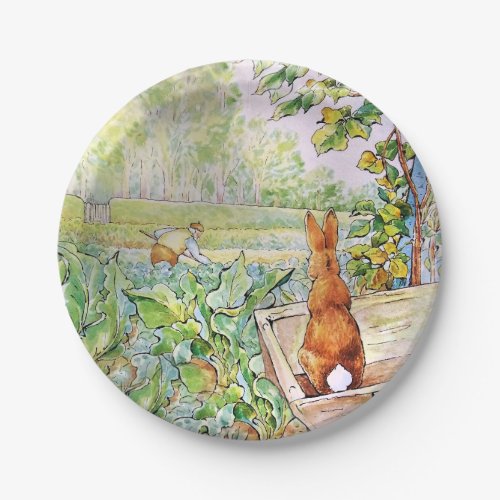 Peter the Rabbit in Mr Mc Gregors Vegie Garden   Paper Plates