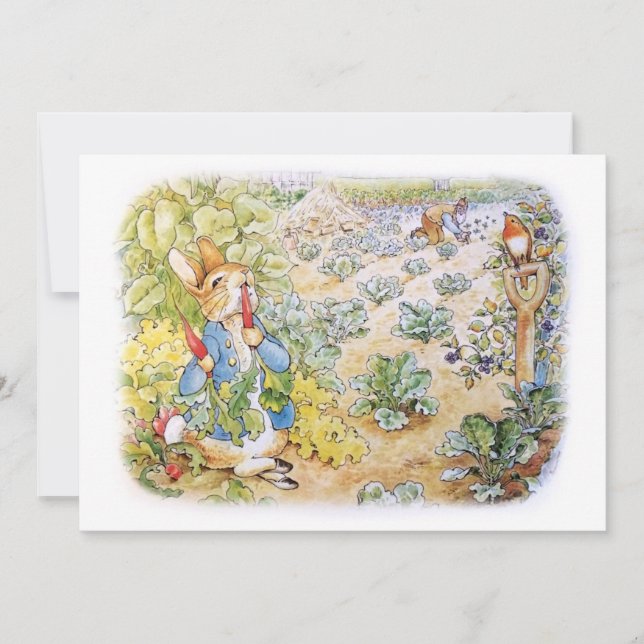 Peter the Rabbit  Invitation (Front)
