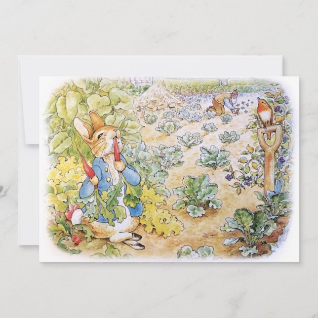 Peter the Rabbit   Invitation (Front)