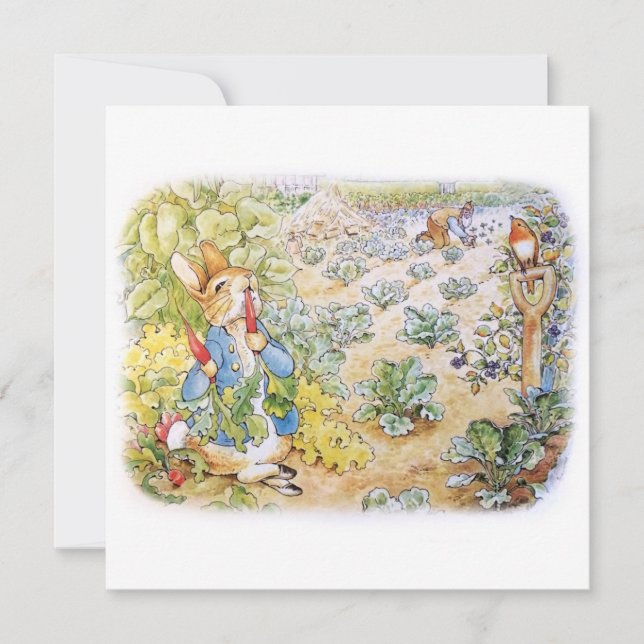 Peter the Rabbit   Invitation (Front)
