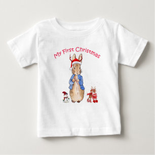 Peter the Rabbit My First Christmas Baby T-Shirt