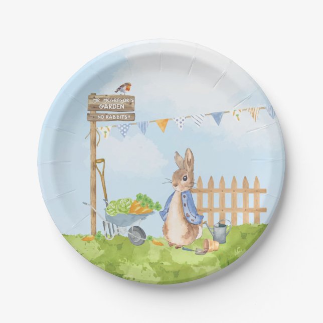 Peter the Rabbit Paper Plates (Front)
