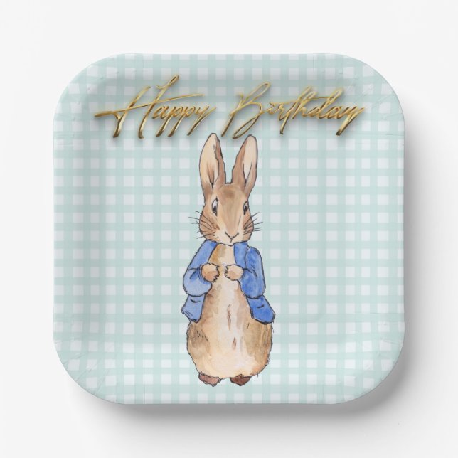 Peter the Rabbit  Paper Plates (Front)