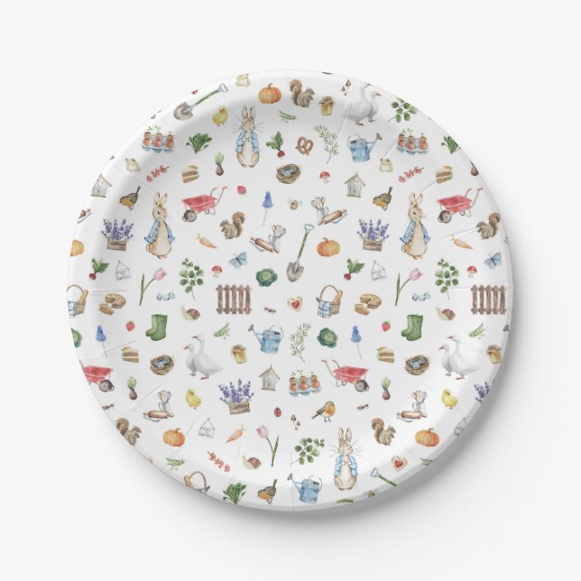 Peter the Rabbit Paper Plates (Front)