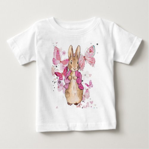Peter the Rabbit Pink Jacket  Baby T_Shirt