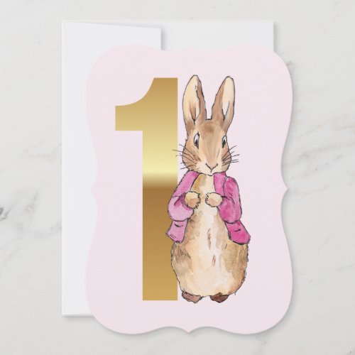 Peter the Rabbit Pink Jacket First Birthday