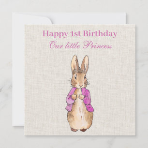 Peter the rabbit pink jacket First birthday