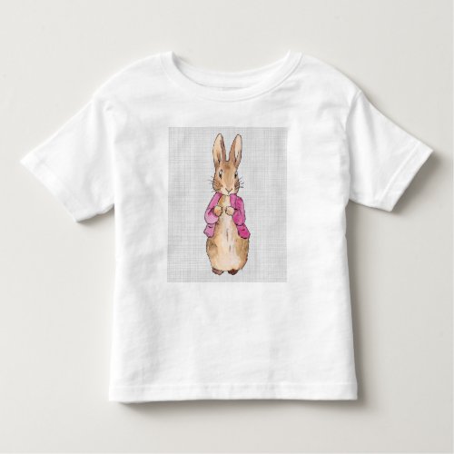 Peter the Rabbit Pink Jacket Gray Linen    Toddler T_shirt