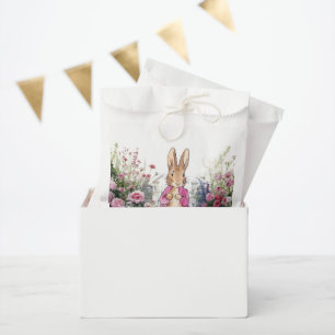 Peter the Rabbit Pink Jacket in his Garden Favor Bag