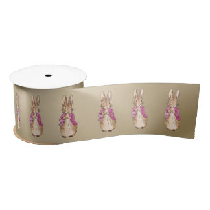 Peter the Rabbit Pink jacket Satin Ribbon