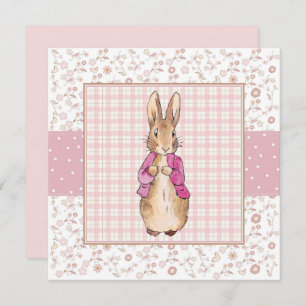 Peter the Rabbit Pink jacket Thank You Card