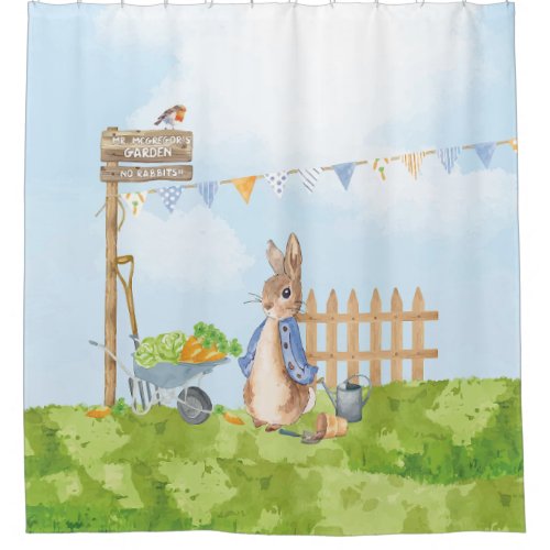 Peter the Rabbit Shower Curtain