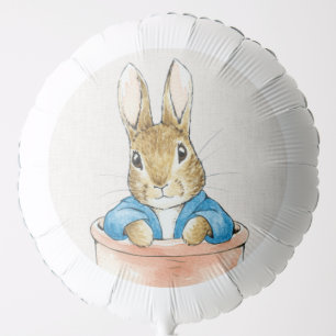 Peter the Rabbit Sitting in Pot Plant  Balloon