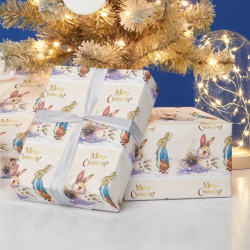 Peter the Rabbit & Snow Bunny Magic Wrapping Paper Peter the Rabbit & Snow Bunny Magic Wrapping Paper
