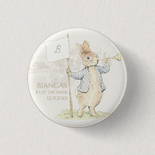 Peter the Rabbit Some Bunny Baby Shower Button