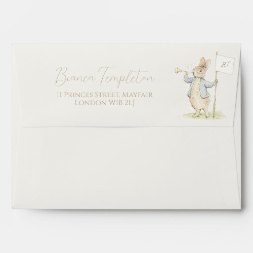 Peter the Rabbit Some Bunny Baby Shower  Envelope