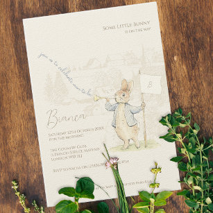 Peter the Rabbit Some Bunny Baby Shower Invitation