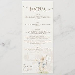 Peter the Rabbit Some Bunny Baby Shower Menu