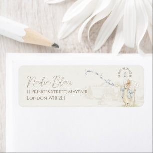 Peter the Rabbit Some Bunny Beatrix 1st Birthday Label