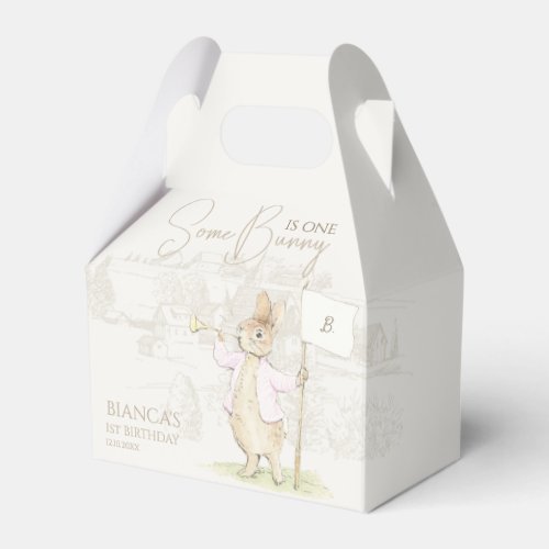 Peter the Rabbit Some Bunny Pink Birthday Favor Boxes