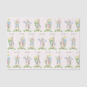 Peter the Rabbit Spring Blooms Easter Baby Shower Tissue Paper