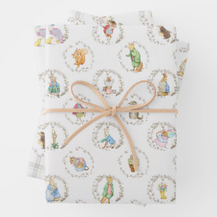 Peter the Rabbit Storybook Animals Beatrix BIG Wrapping Paper Sheets