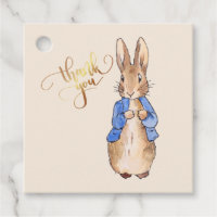 Peter the Rabbit Thank you Beige