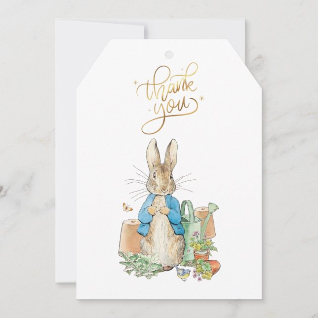 Peter the rabbit Thank you Card (Front)