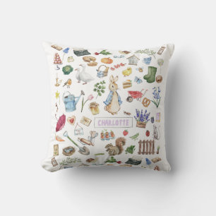 Peter the Rabbit Throw Pillow