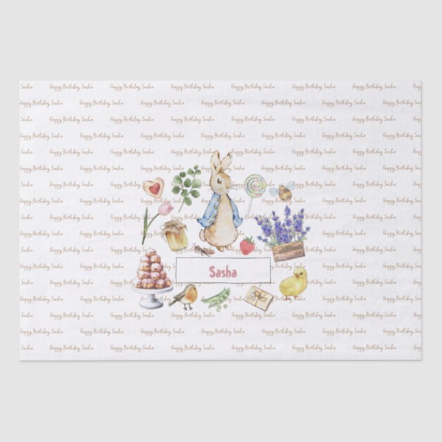 Peter the Rabbit Tissue Paper (Front)