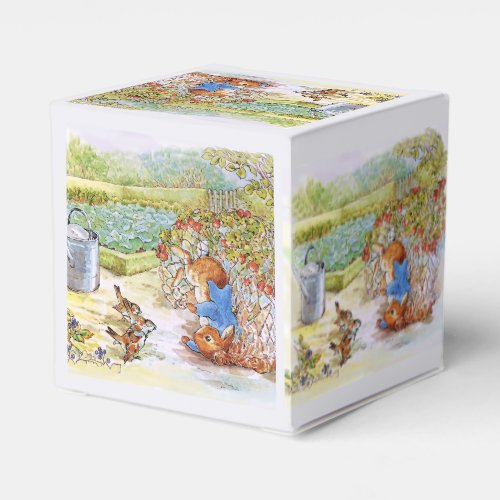 Peter the Rabbit Tumbling in Vegie Patch Favor Boxes