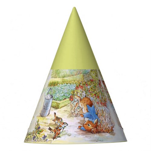 Peter the Rabbit Tumbling in Vegie Patch Party Hat