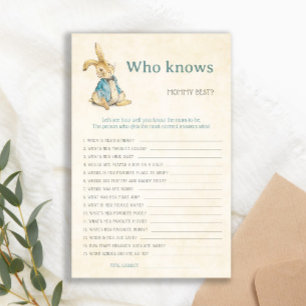 Peter The Rabbit Who Knows Mommy Best Vintage Game