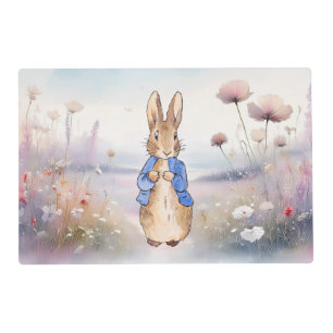 Peter the Rabbit wildflower field Placemat